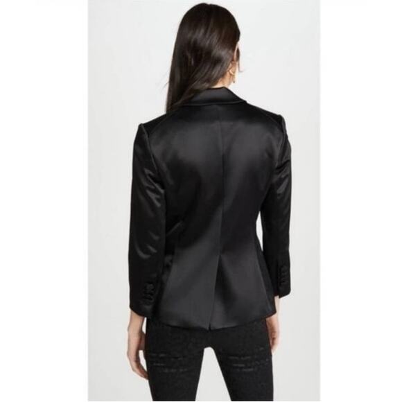 Veronica Beard Satin Empire Dickey Blazer Size 2 Black Cocktail‎ Evening - Picture 10 of 10